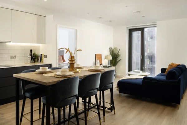 Living area in a Vita Living Circle Square North apartment